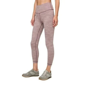 Lululemon Wunder Under High Rise Tight 25" Wee Are From Space Frosted Mulberry